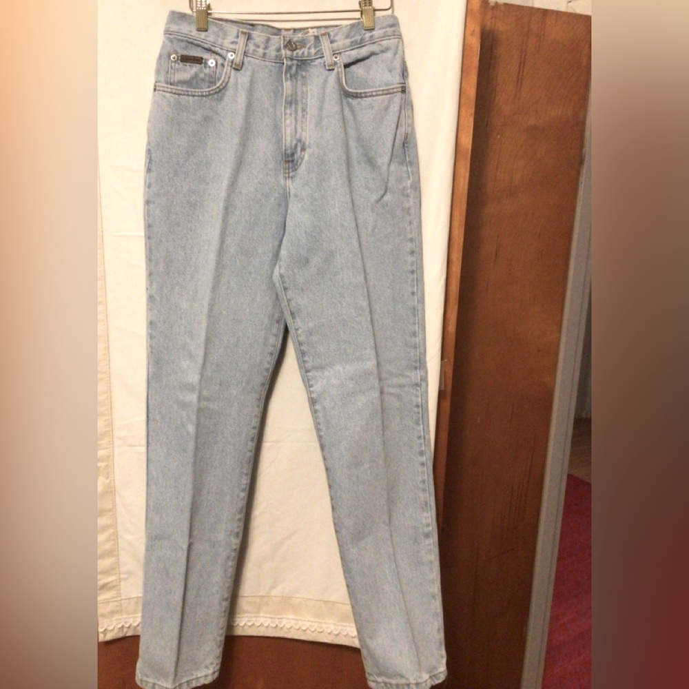VINTAGE CALVIN KLEIN STONE WASH WITH ENZYME JEANS SZ 8 # vintage